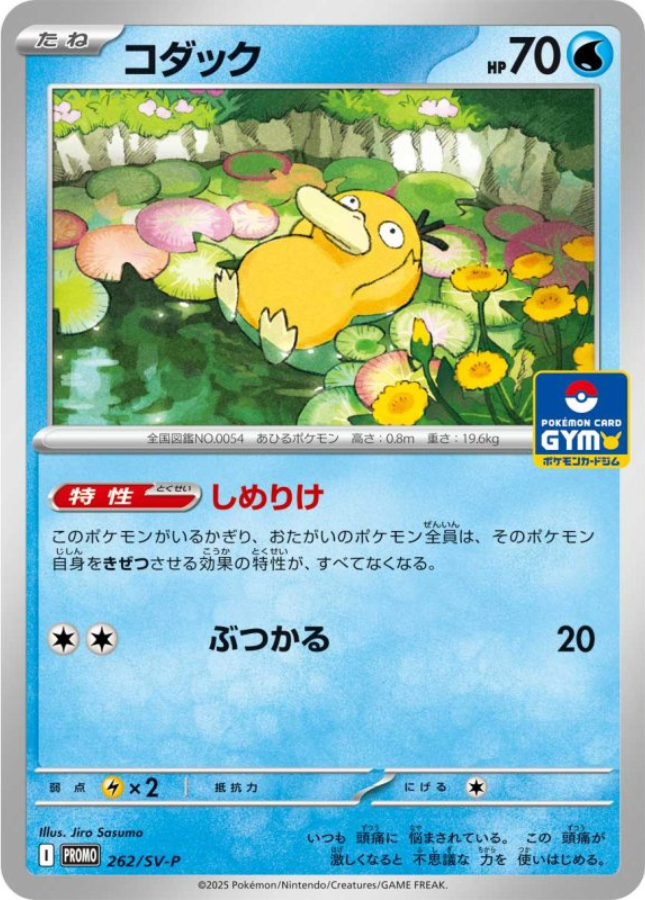 Psyduck 262/SV-P Gym Promo Pokemon Card Japanese